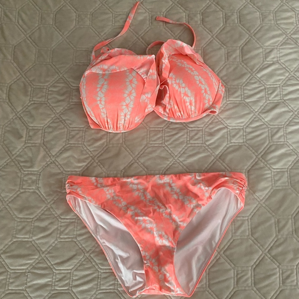 Victoria’s Secret orange tie dye bikini